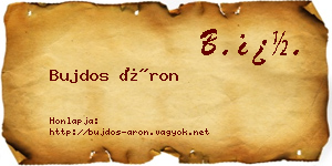 Bujdos Áron névjegykártya